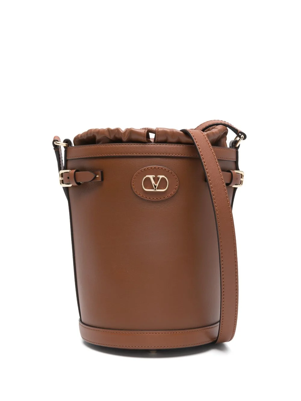 Antibes logo-plaque bucket bag - 1