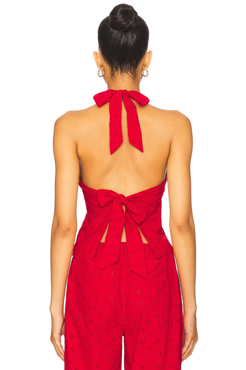 Frankies Bikinis Cora Eyelet Halter outlook