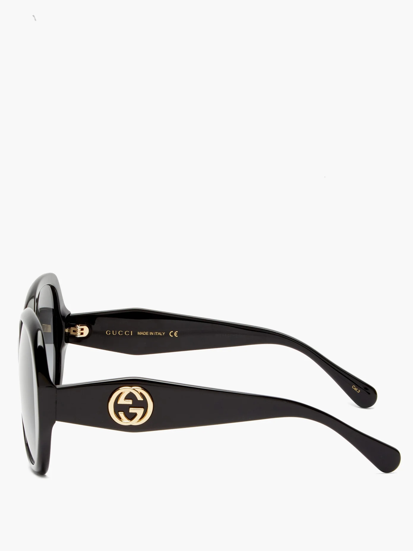 Oversized round acetate sunglasses - 4