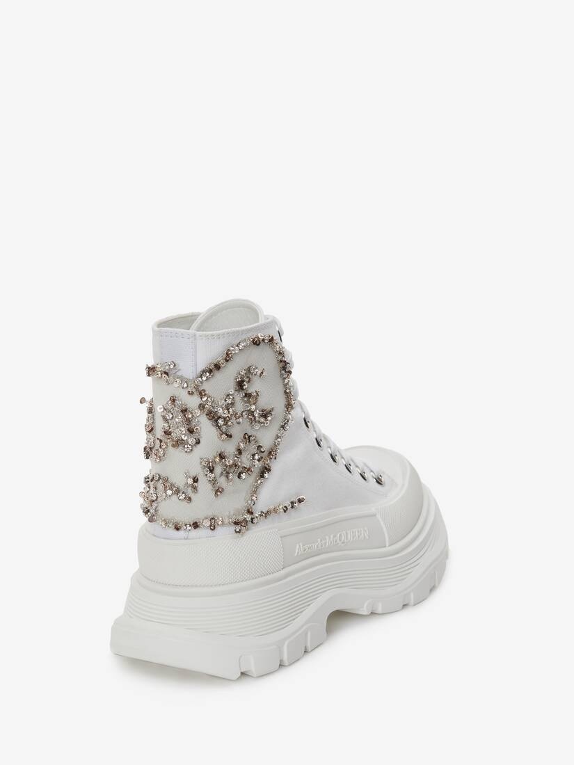 Tread Slick Boot in White/silver - 3