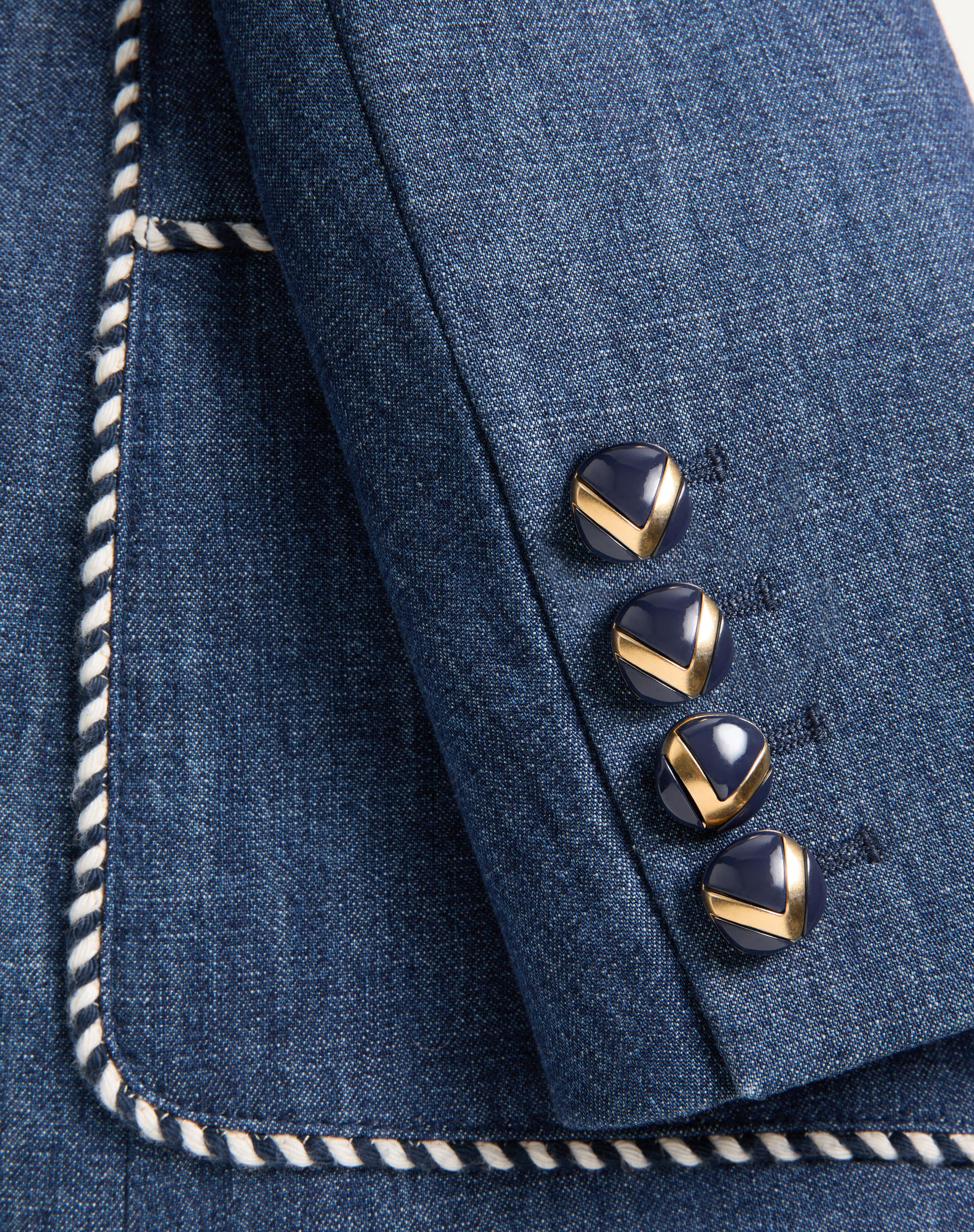 CHAMBRAY DENIM JACKET - 7