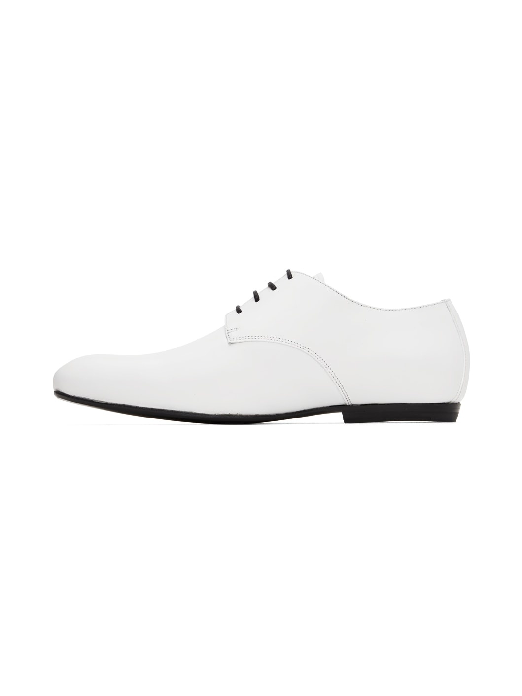 White Lace-Up Derbys - 3