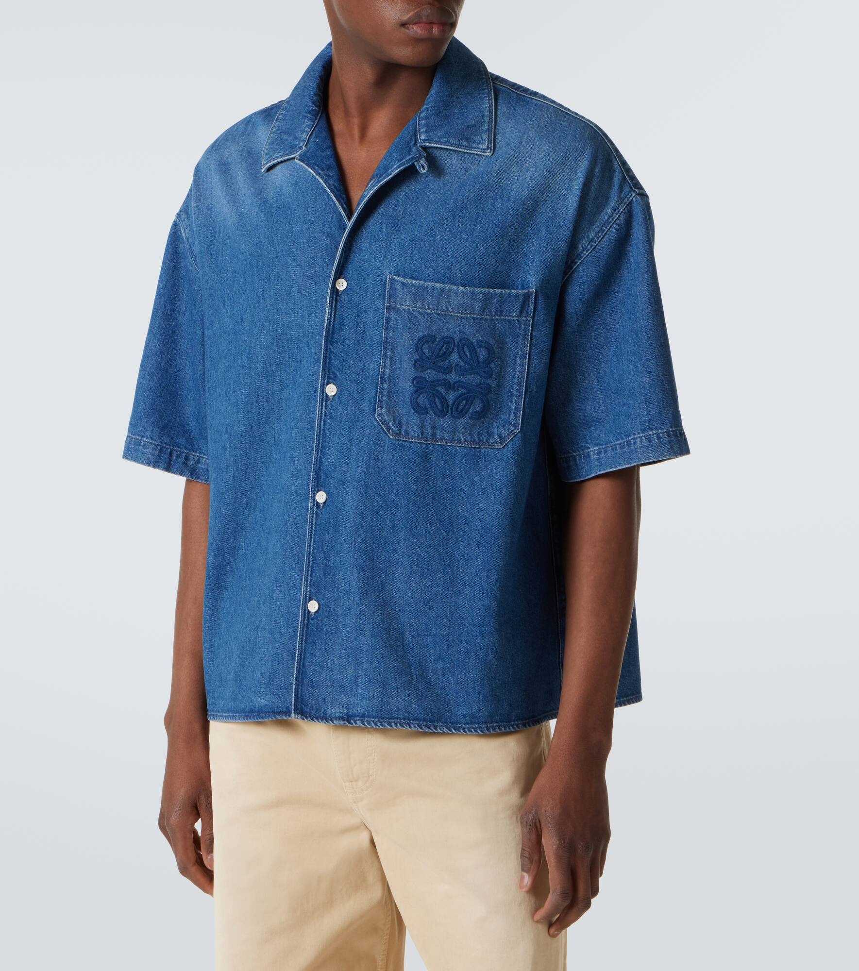 Paula's Ibiza denim bowling shirt - 3