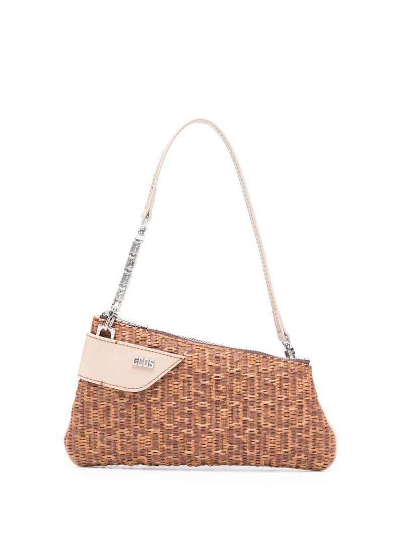 Comma Notte raffia shoulder bag 1