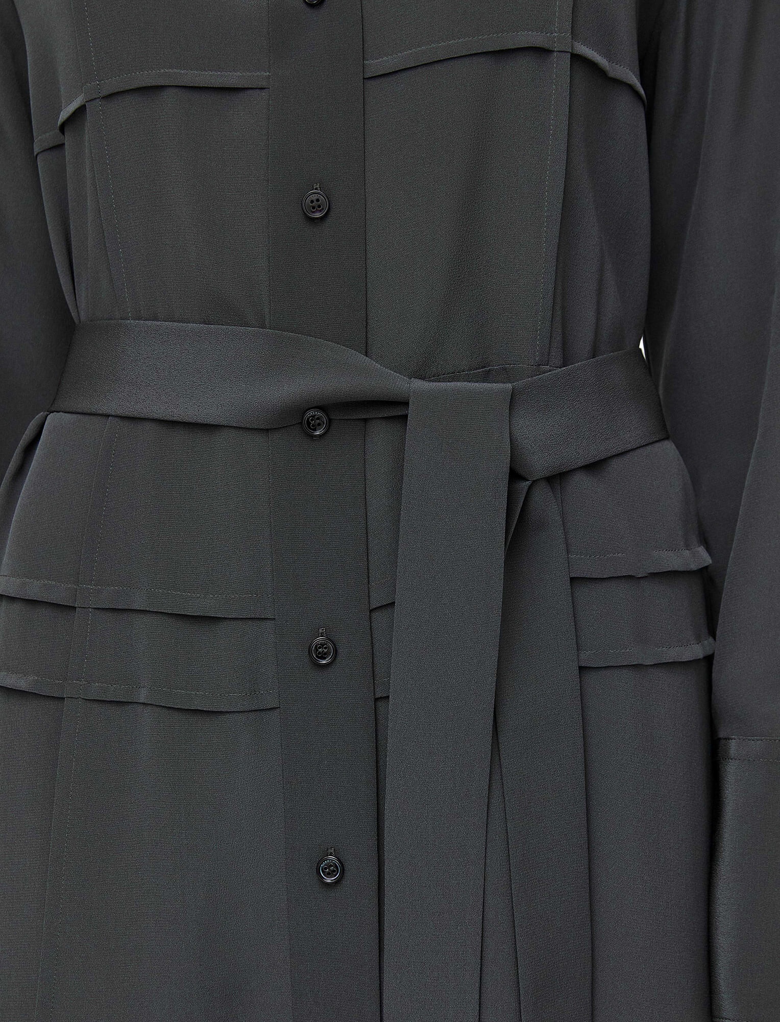 Silk Crepe de Soie Helene Dress - 6