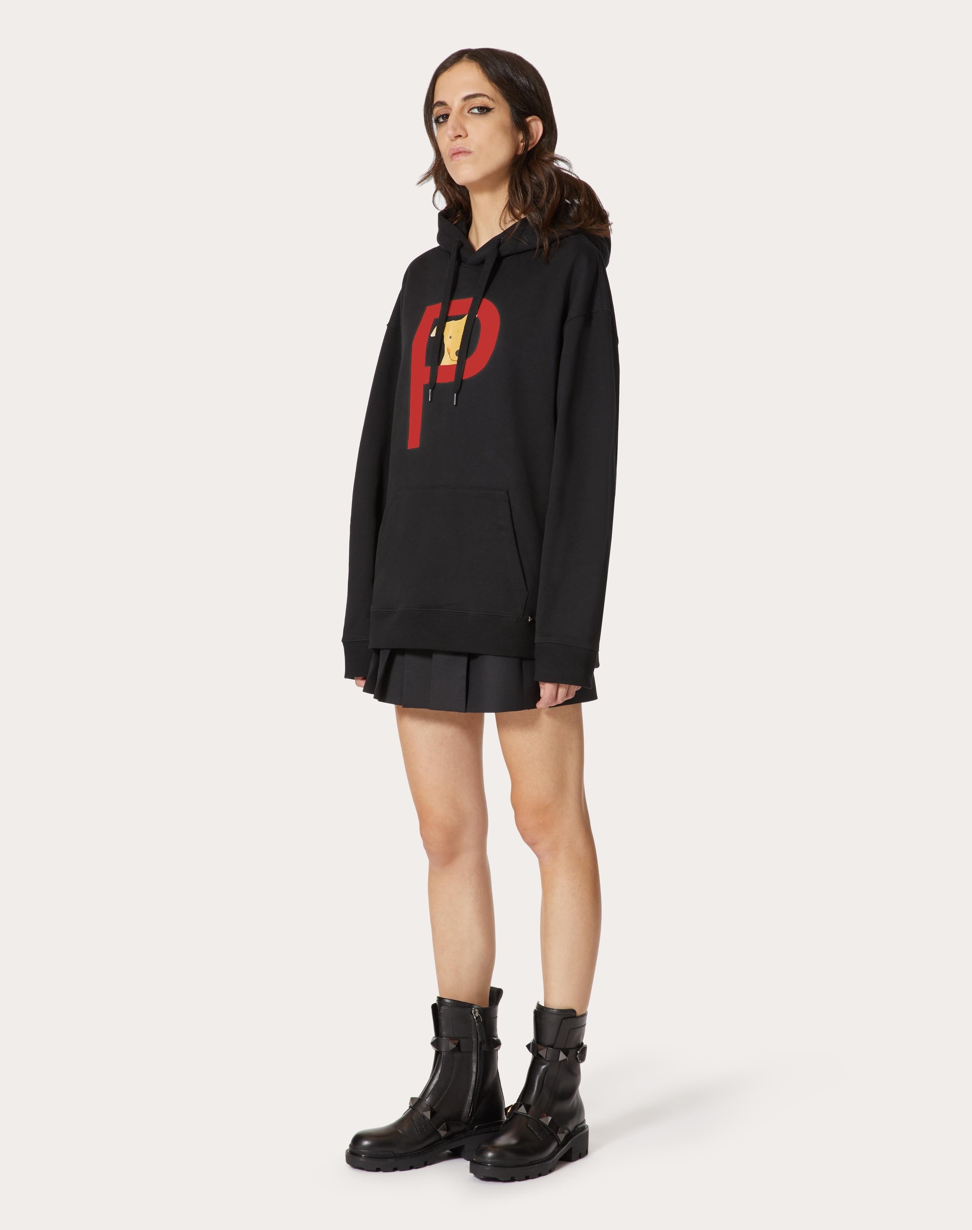 VALENTINO GARAVANI ROCKSTUD PET CUSTOMISABLE UNISEX HOODED SWEATSHIRT - 3
