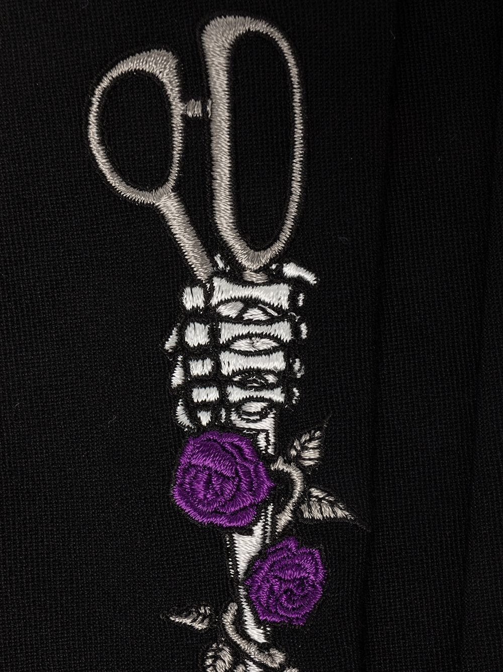 embroidered-scissors tie - 2