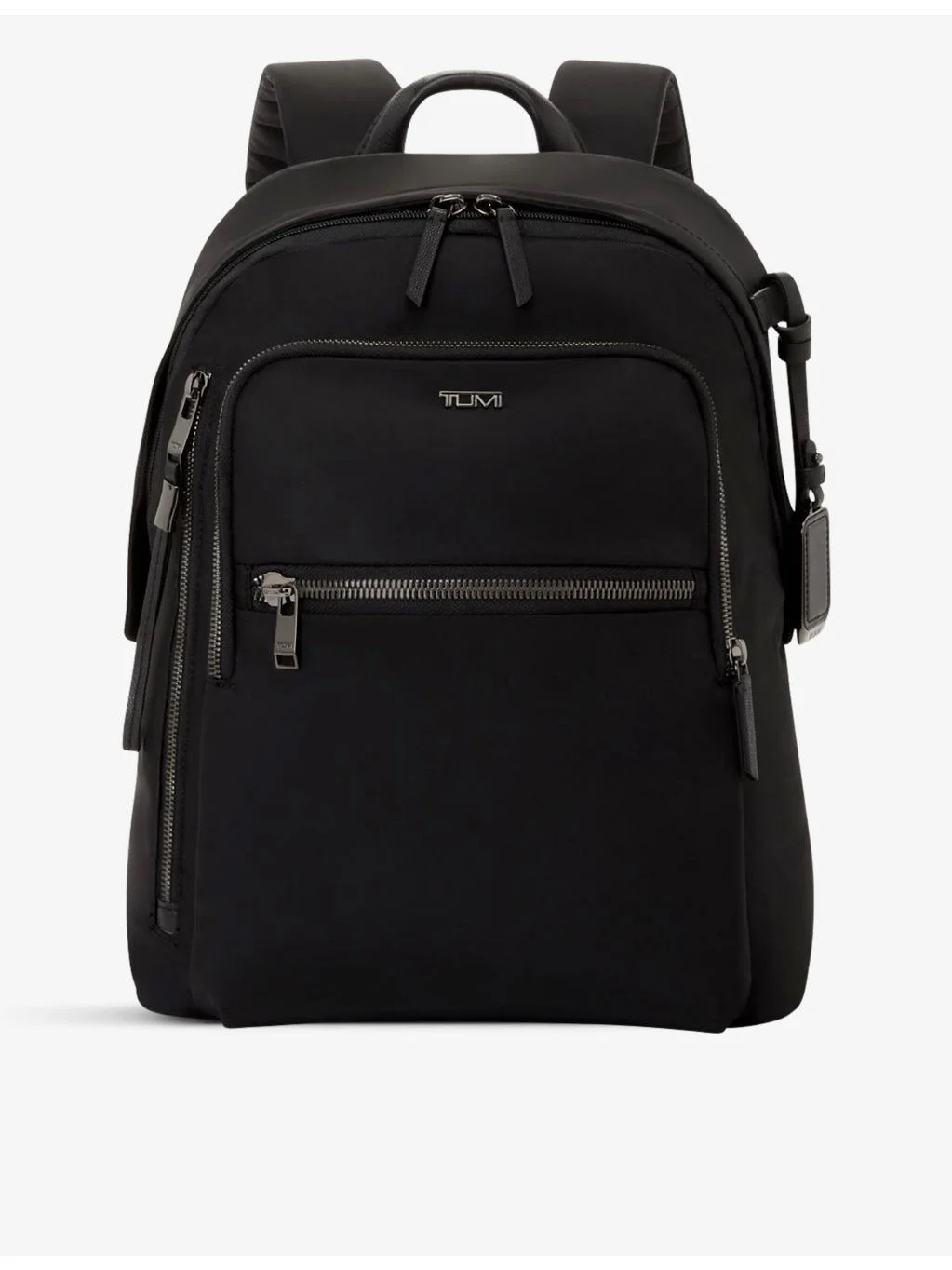 Halsey zip-pocket branded nylon backpack - 1