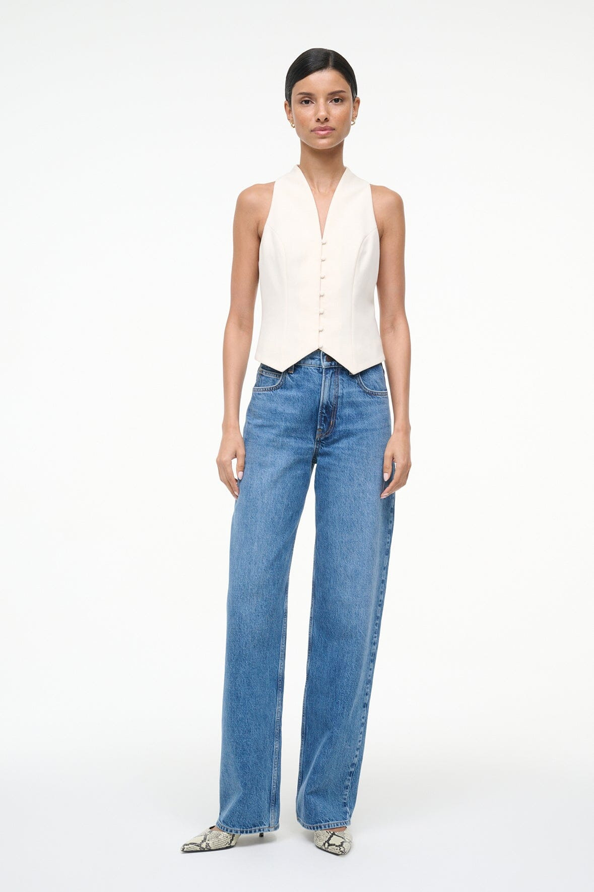 STAUD STELLA TOP ECRU - 4