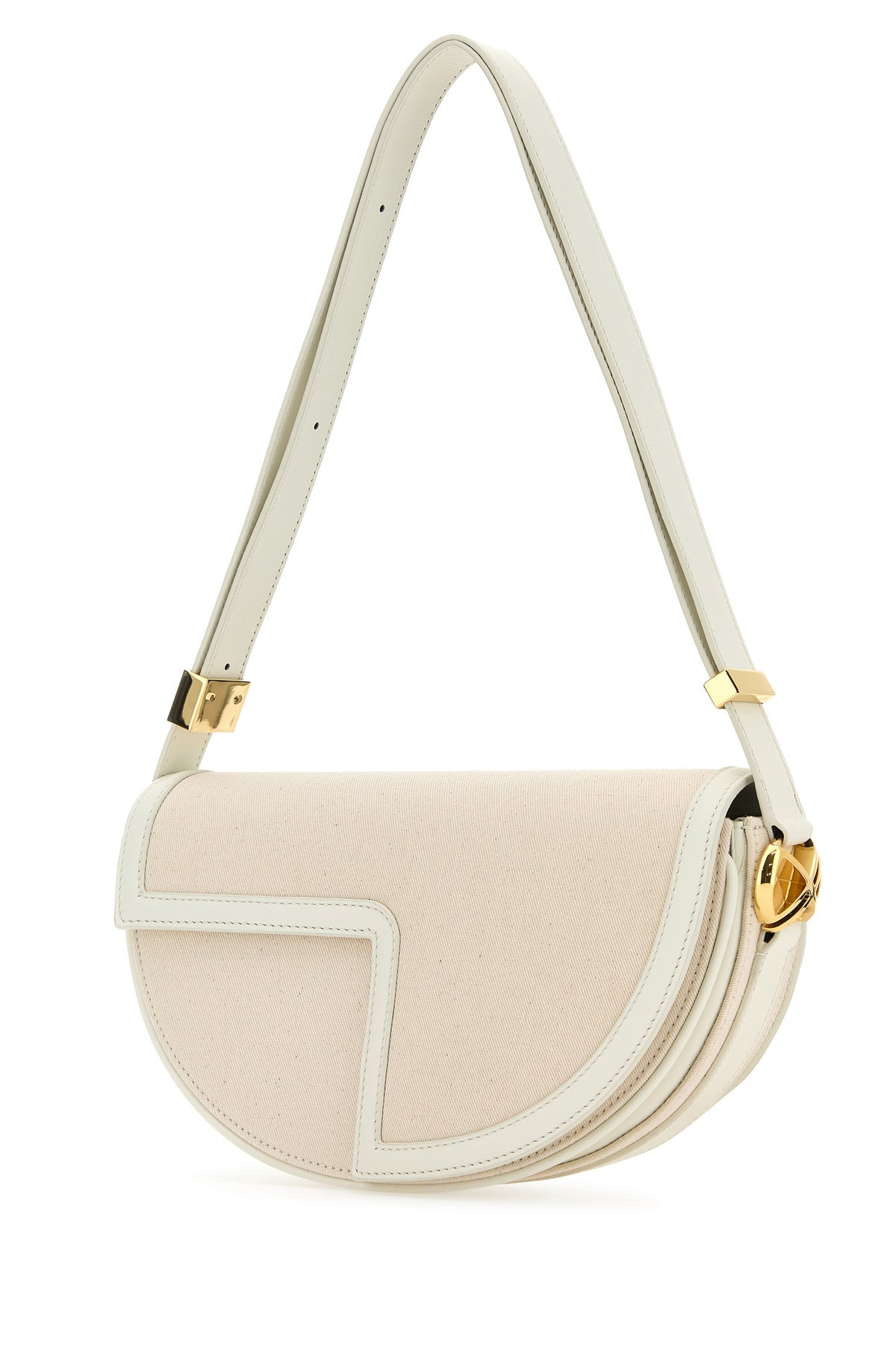 Two-tone canvas and leather Le Patou shoulder bag - 2