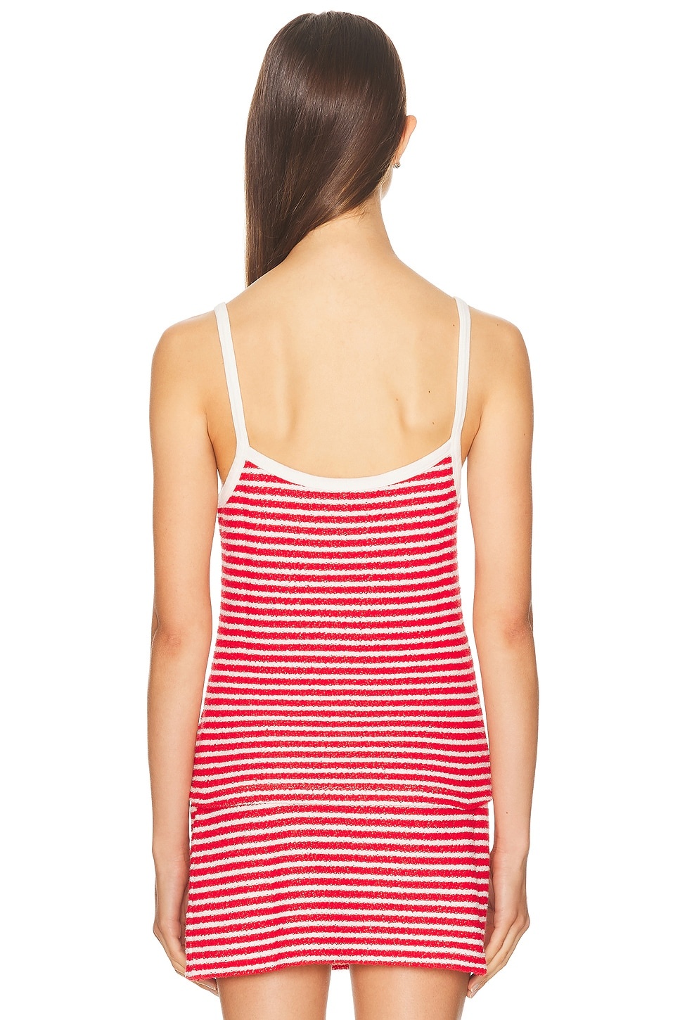 Serif Logo Striped Terry Tank Top - 3