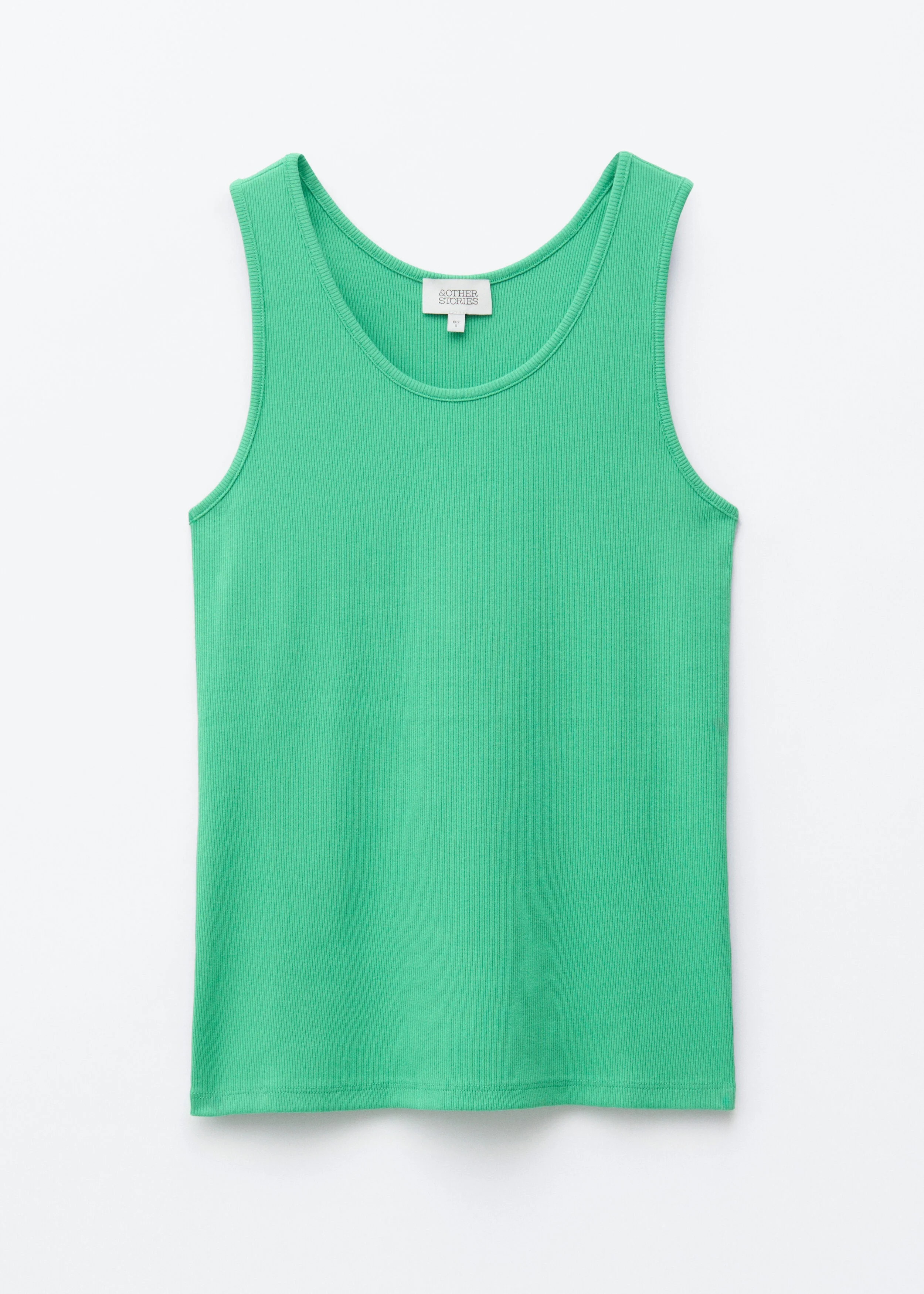 Ribbed Cotton Tank Top - 1