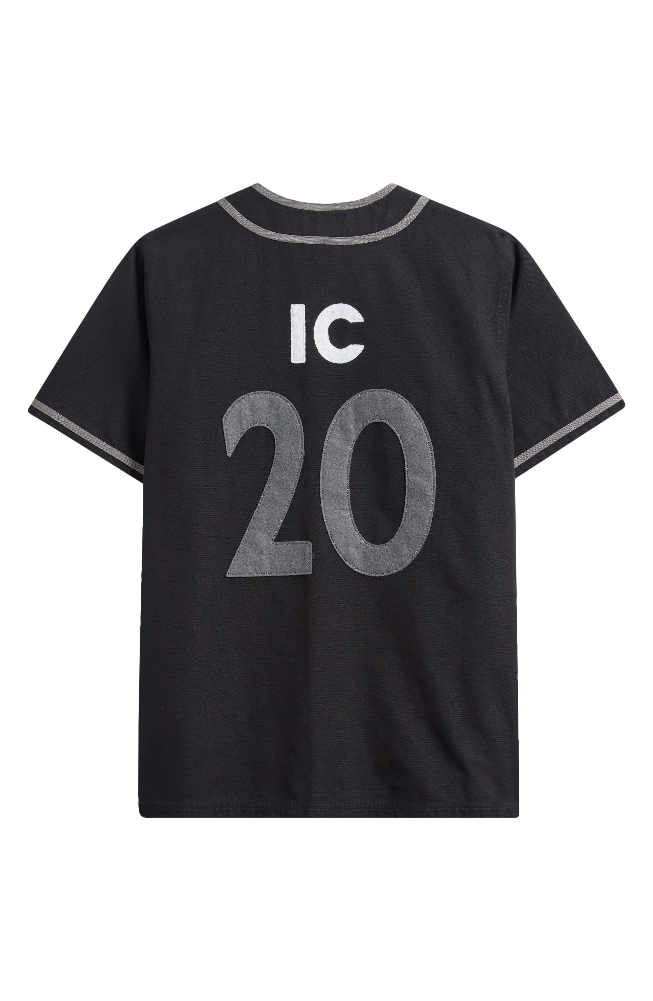 ICECREAM Betts Graphic Baseball Jersey in Black at Nordstrom - 7