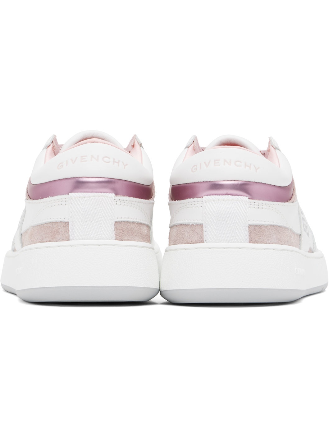 White & Pink G Move Sneakers - 2