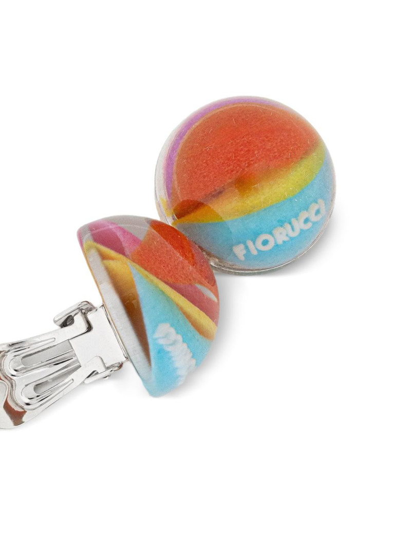 FIORUCCI Marble round earrings outlook