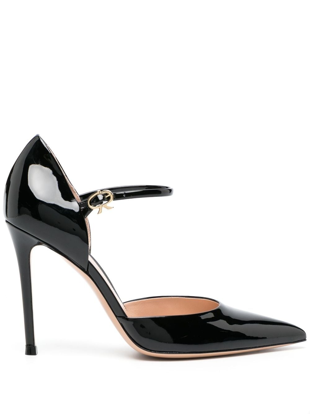 Piper Anklet patent-leather pumps - 1