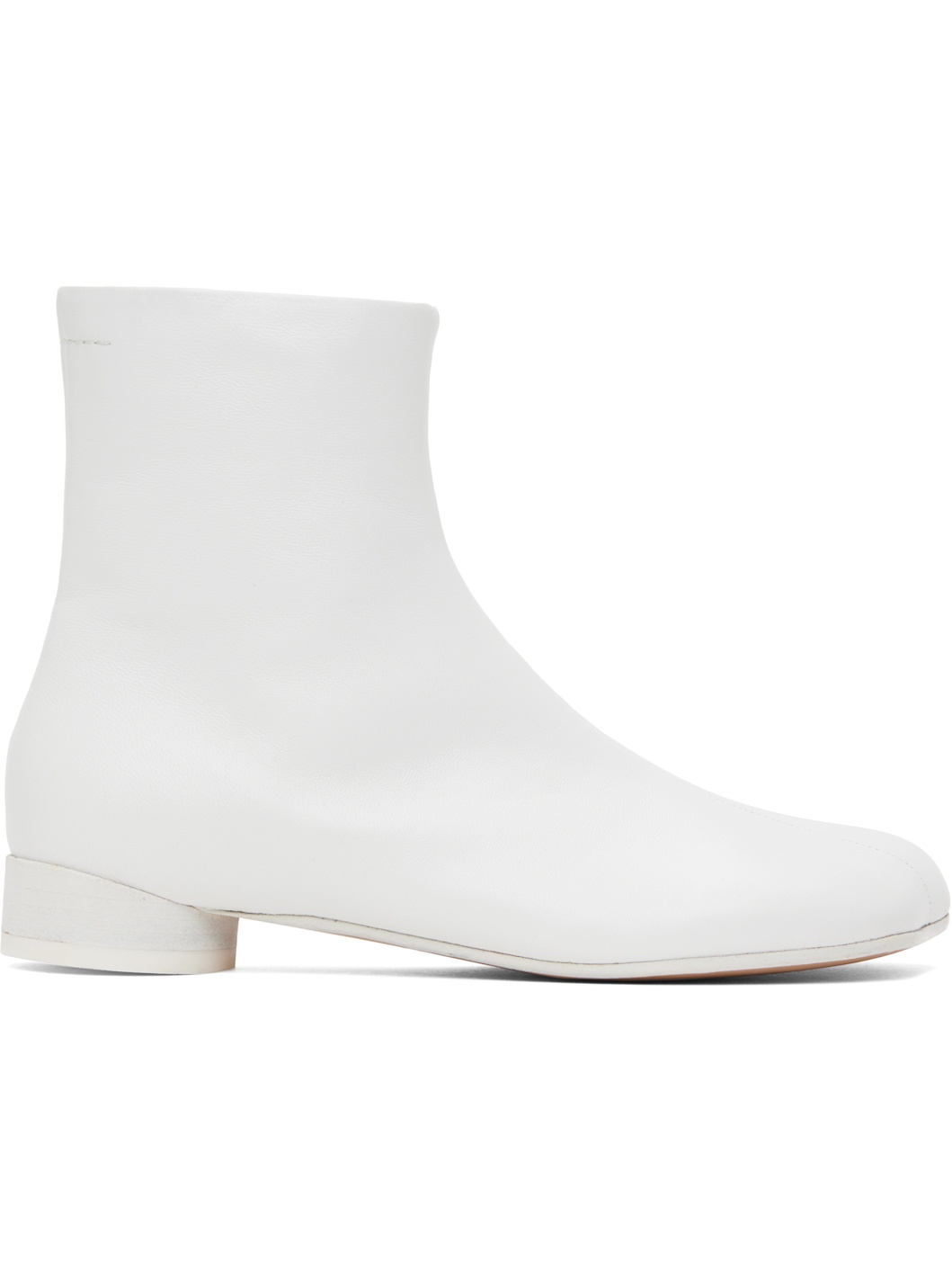 White Anatomic Ankle Boots - 1