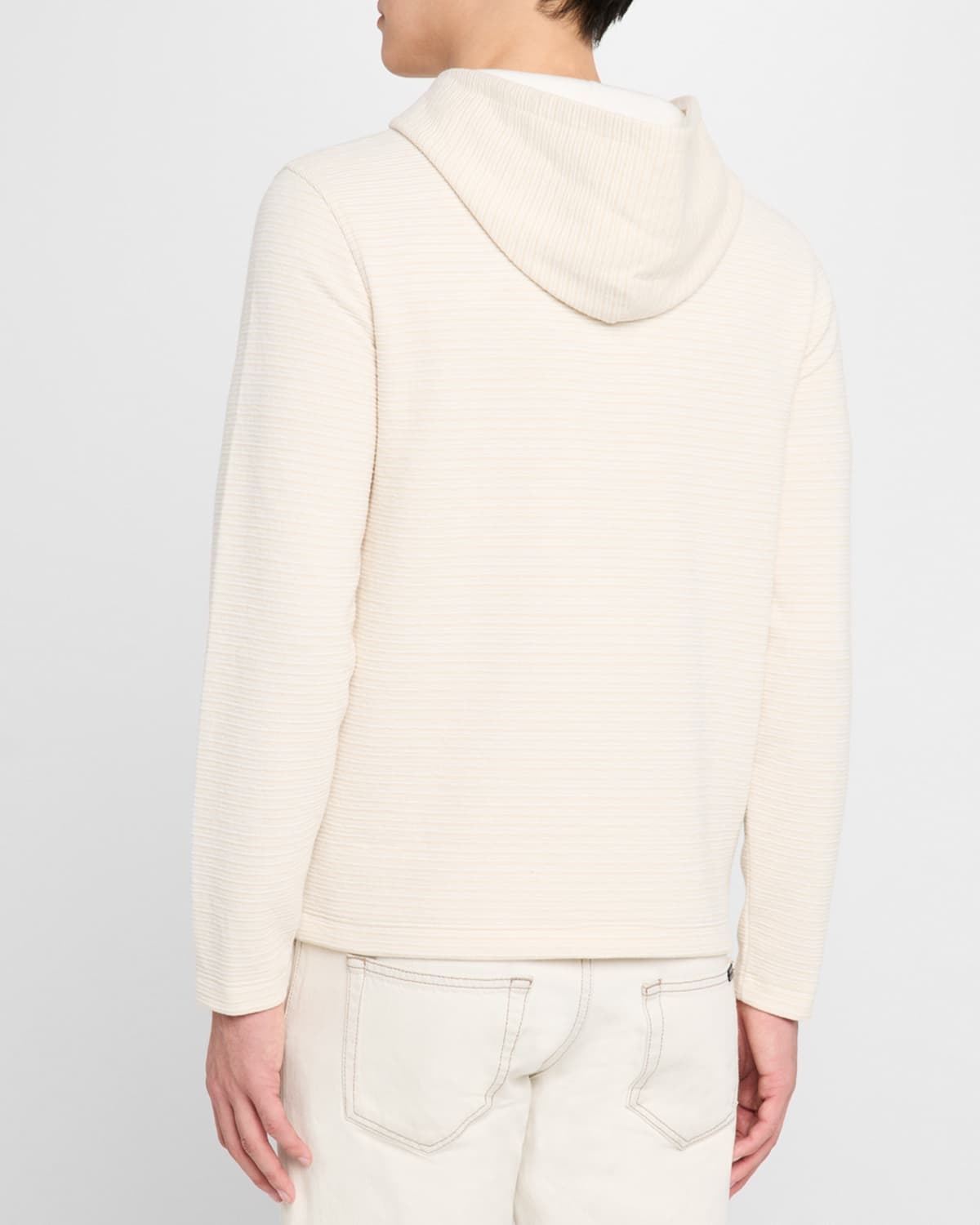 Men's Double-Face Textured Hoodie - 3