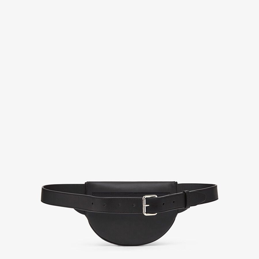 Black leather belt bag - 3