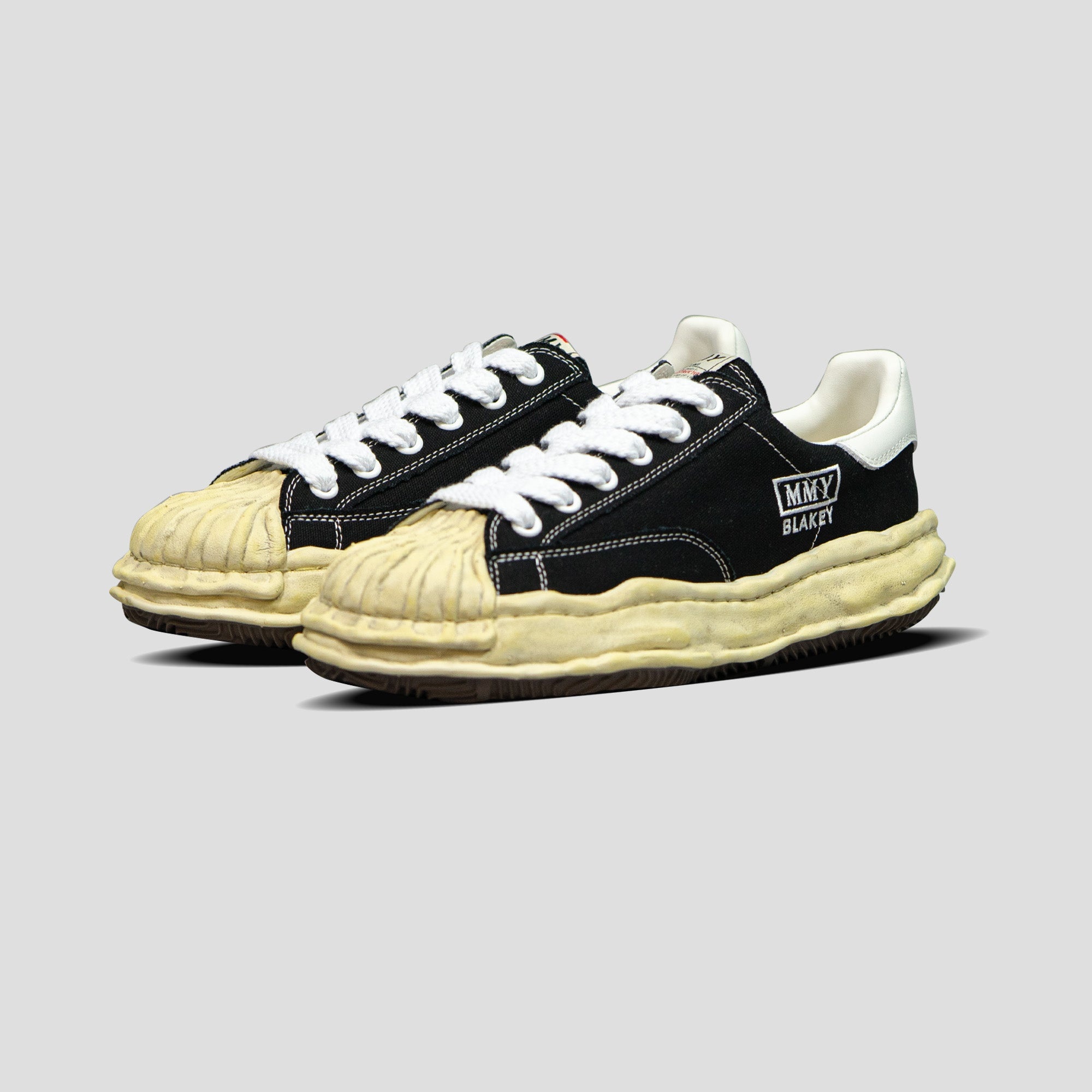 BLAKEY OG SOLE VINTAGE TREATMENT CANVAS SNEAKERS - 1