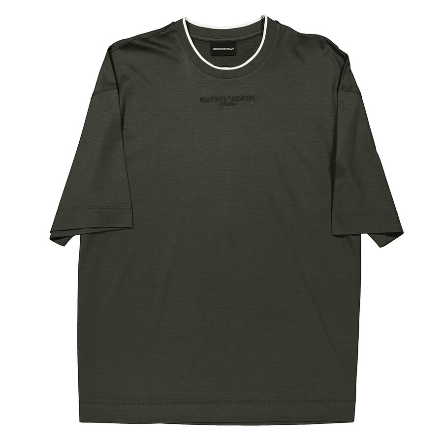 Emporio Armani Chimera Logo Embroidered T-Shirt - 5