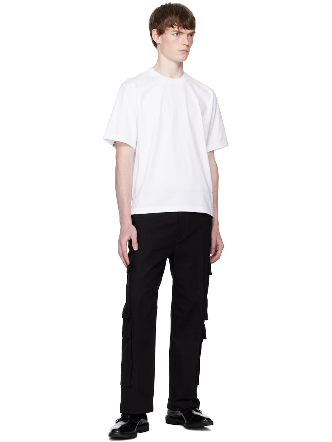 White Oversized Short Sleeve Medium Weight T-shirt - 4