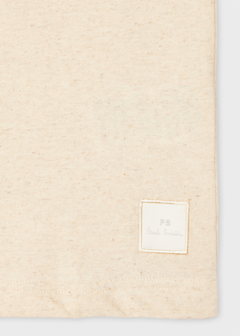 Paul Smith Ecru Marl Cotton-Linen T-Shirt outlook