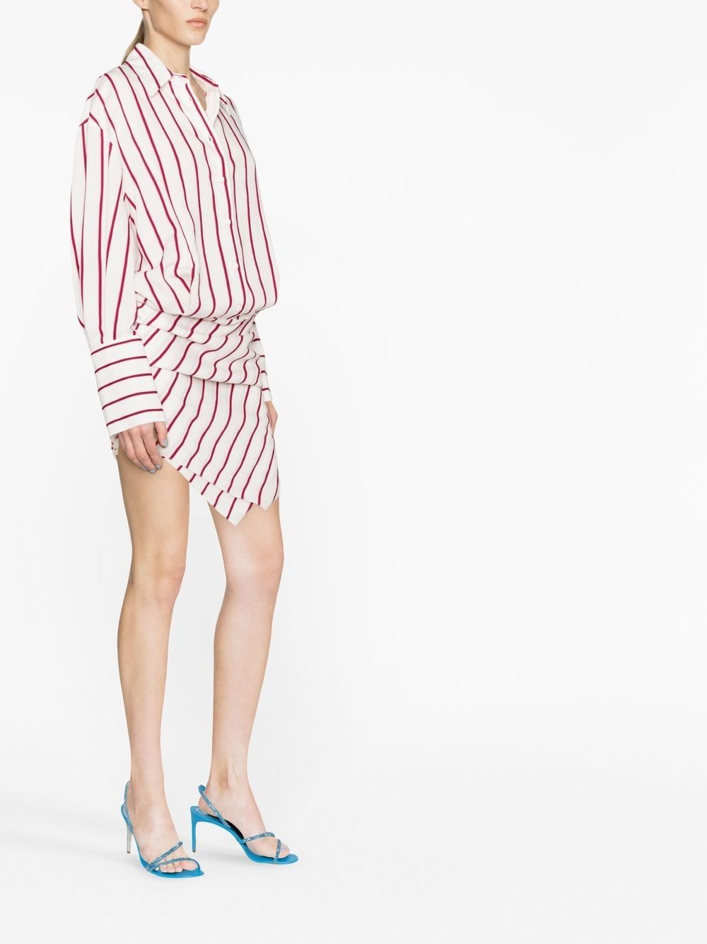 Hatty striped draped dress - 3