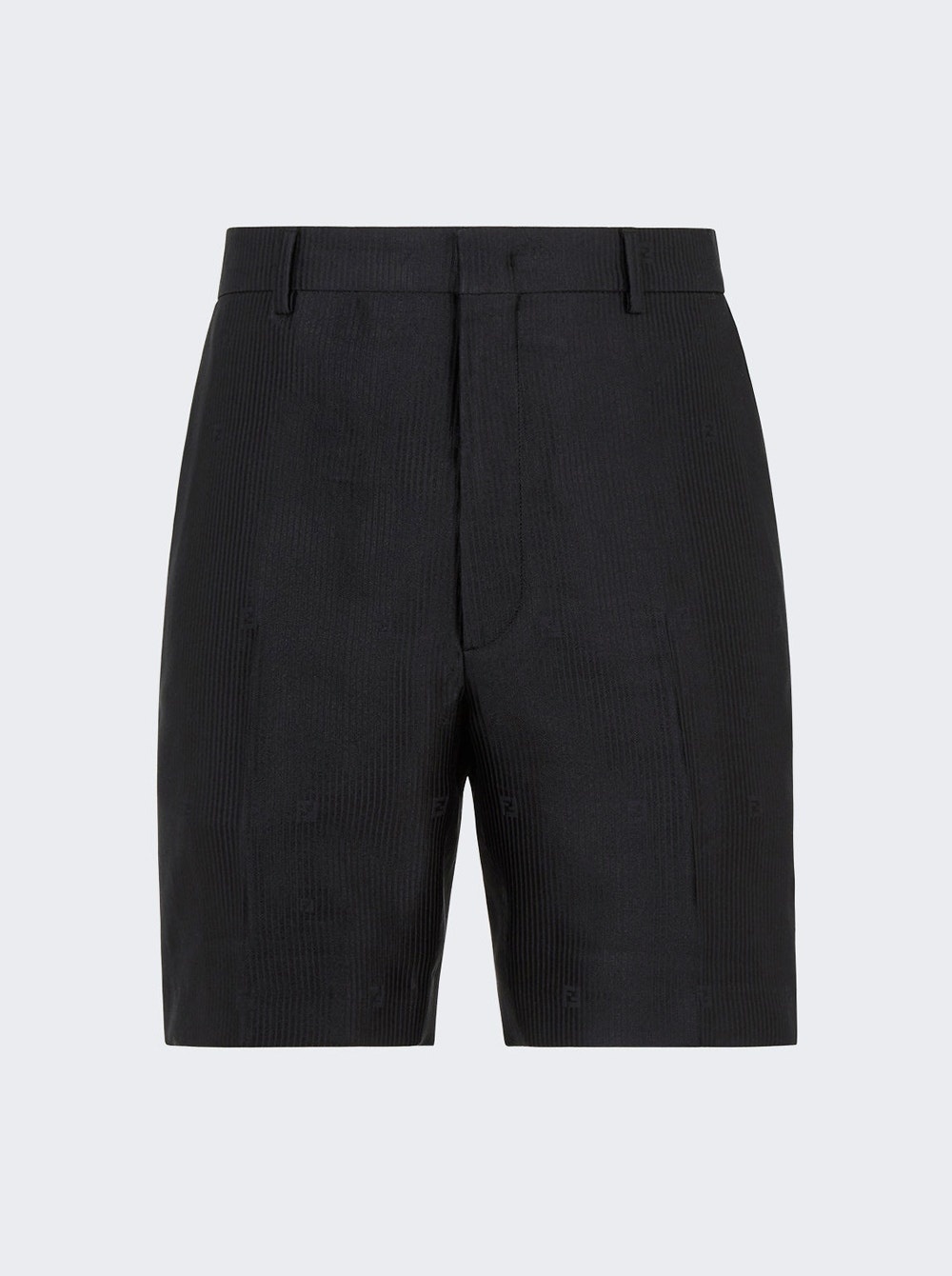 Pinstripe Bermuda Shorts Black - 1