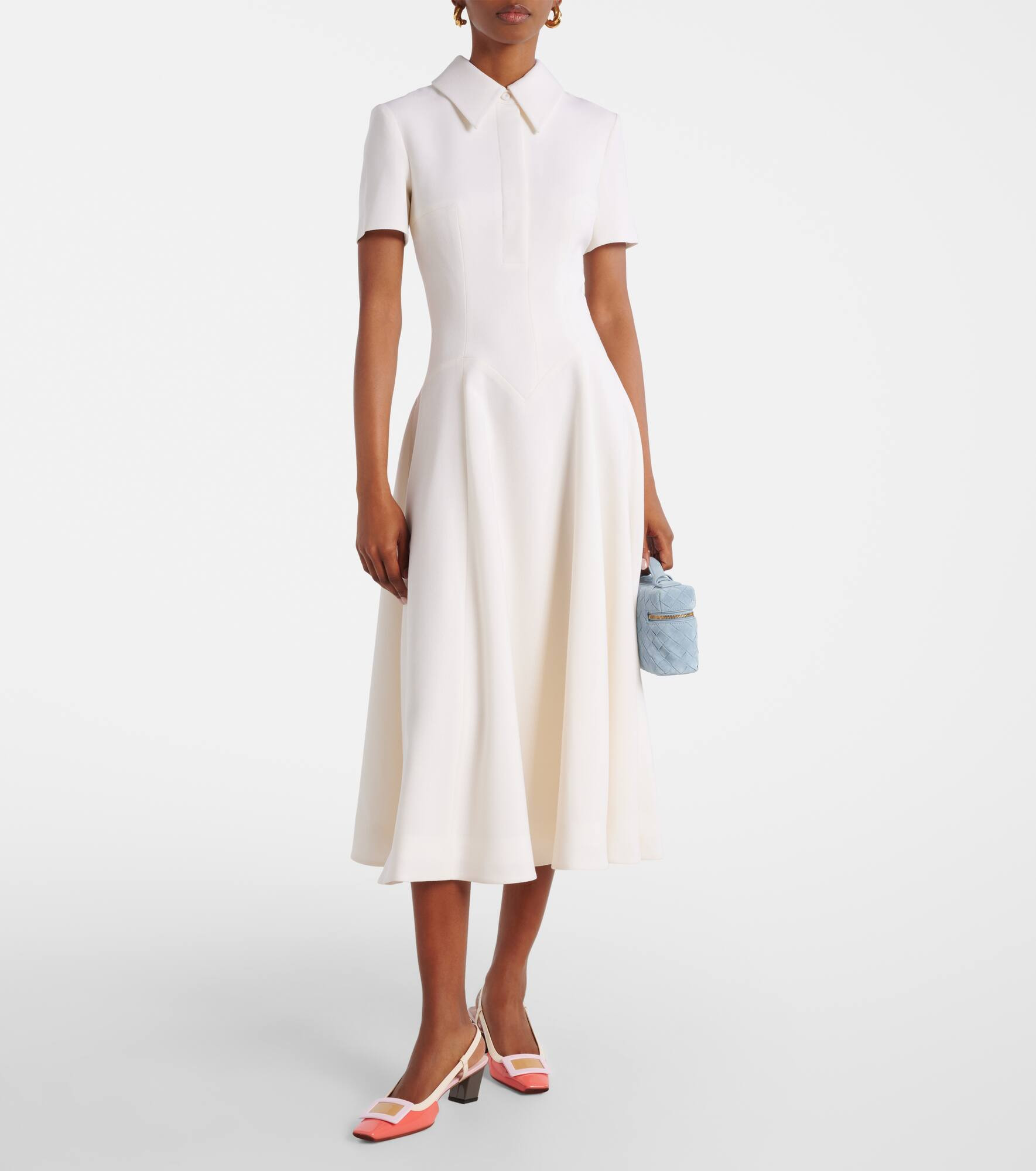 Jody pleated wool midi dress - 2