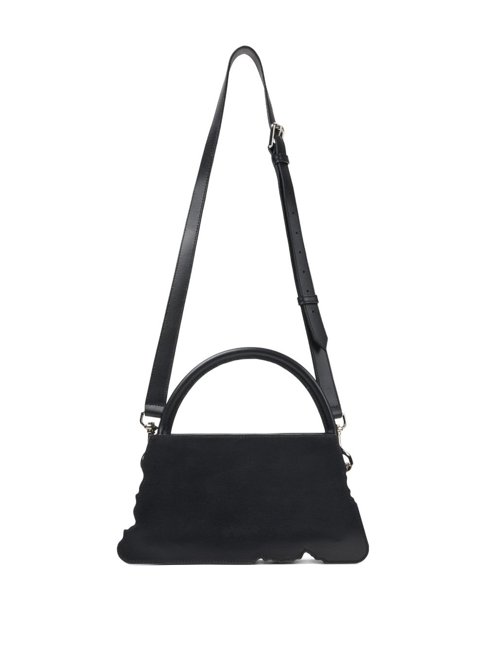 scalloped-edge top-handle shoulder bag - 2