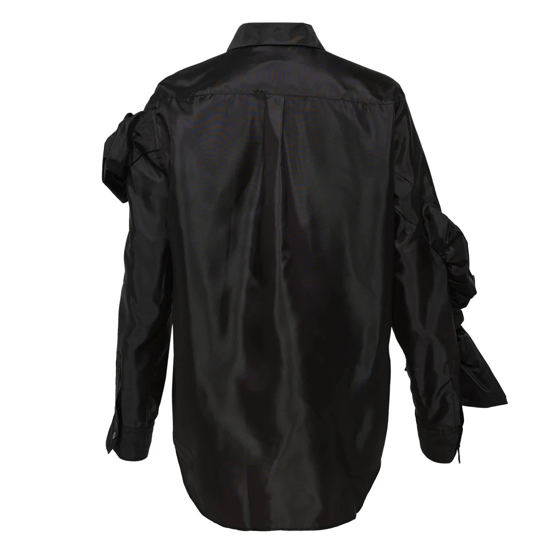 Sleeve Bowknot Blouse - 2