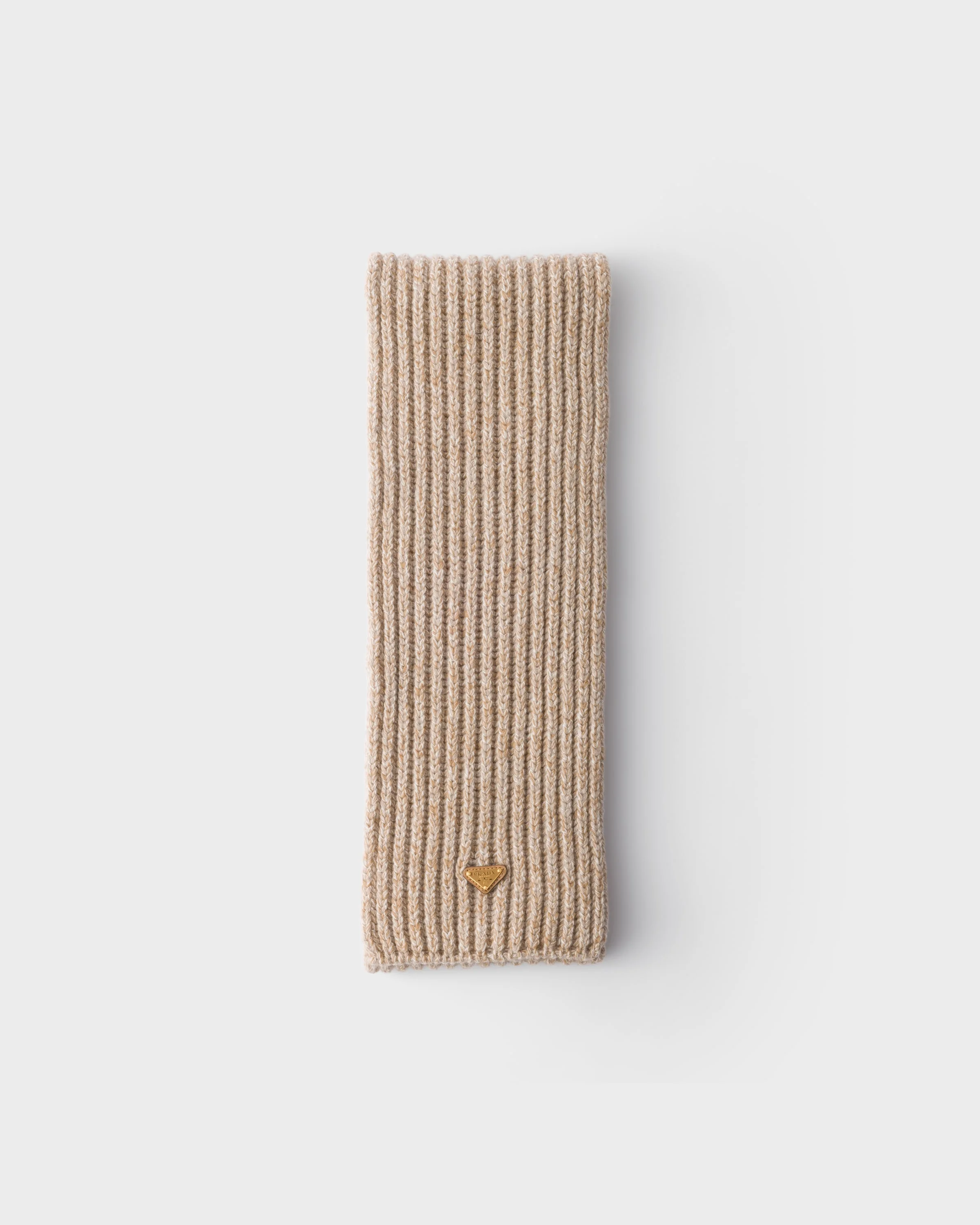 Wool and mouliné cashmere scarf - 1