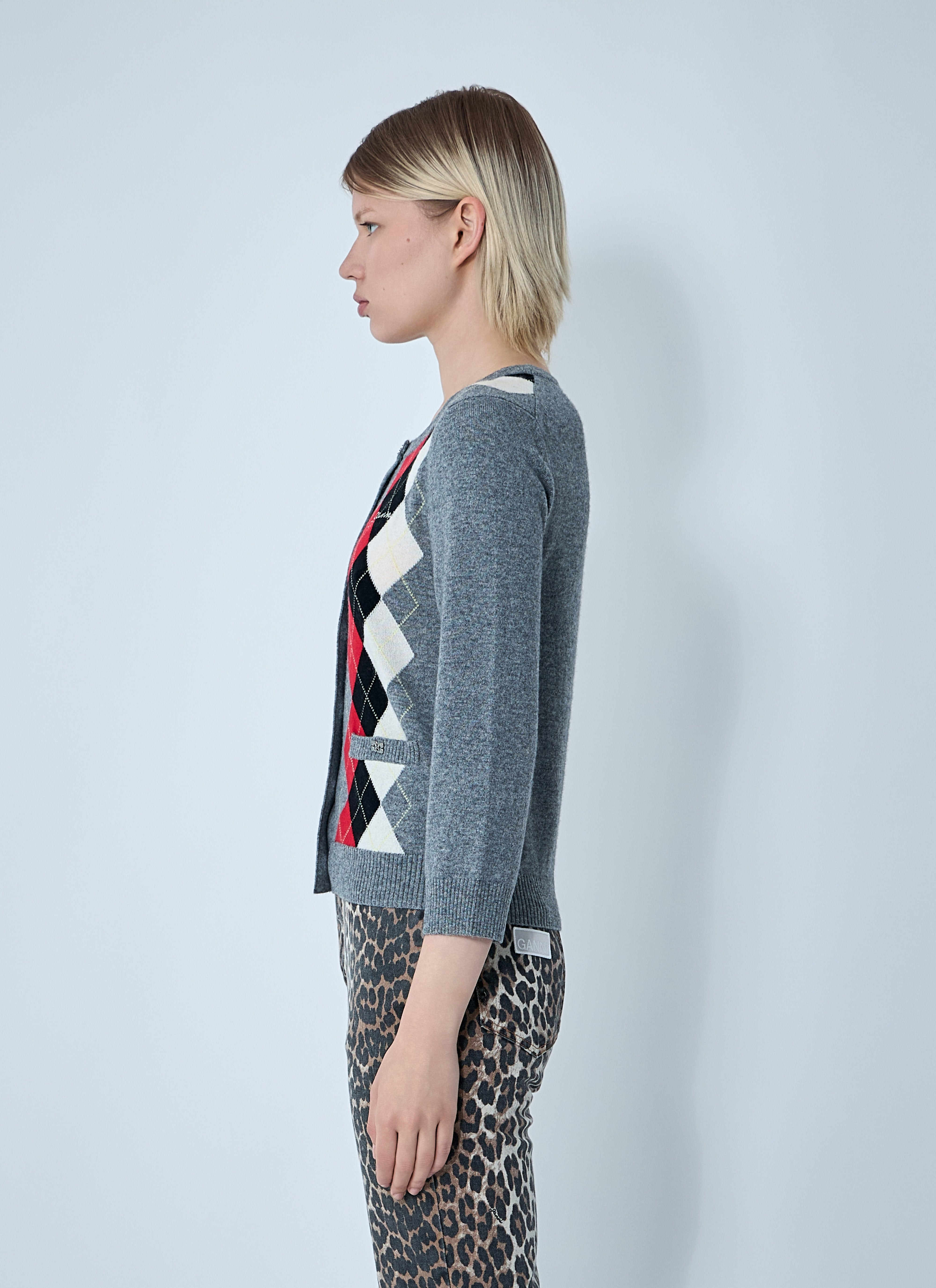 Ganni Women Cashmere-Blend Cardigan - 3