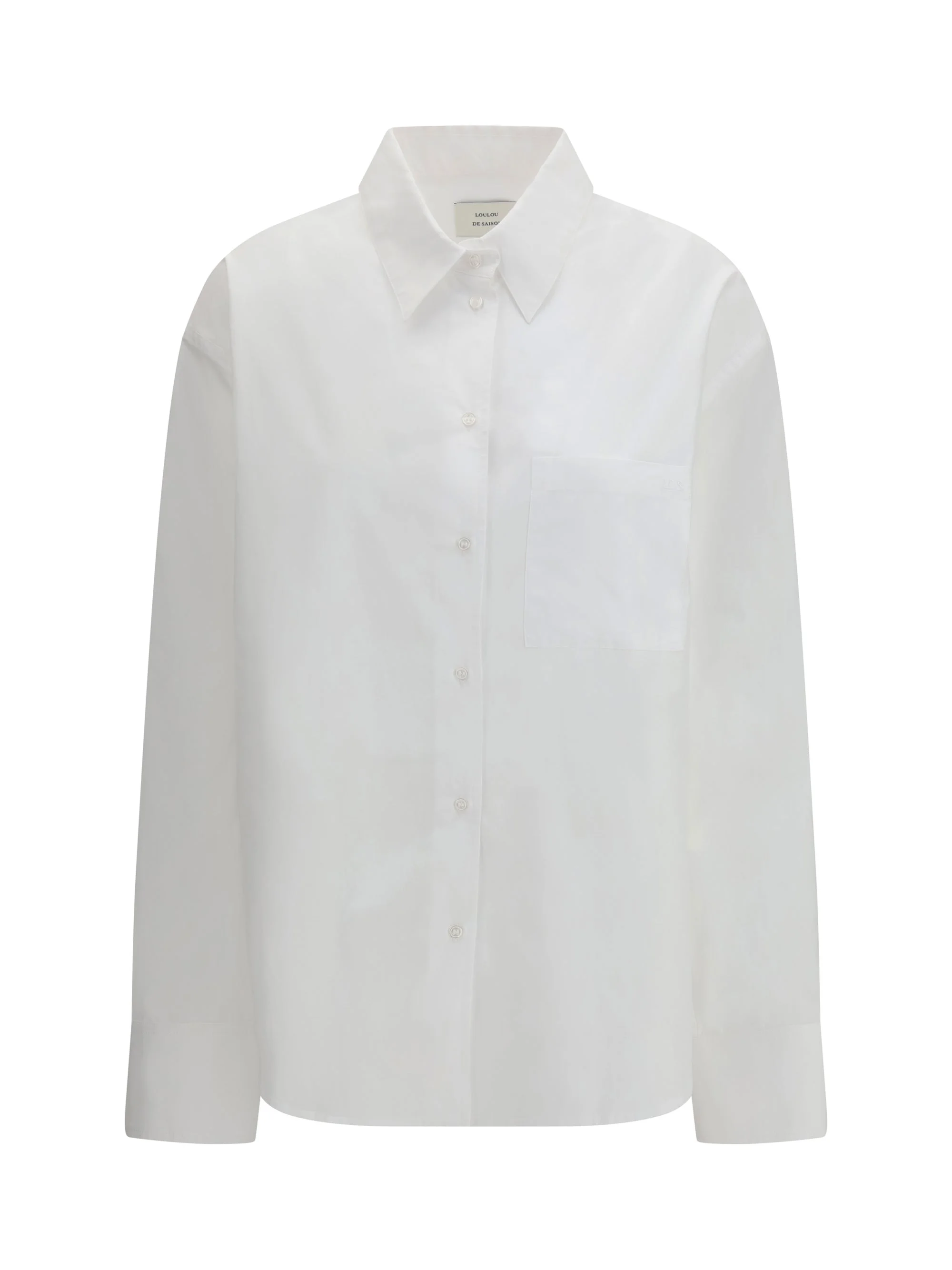 Loulou De Saison Lee Shirt In Cotton Poplin - 1
