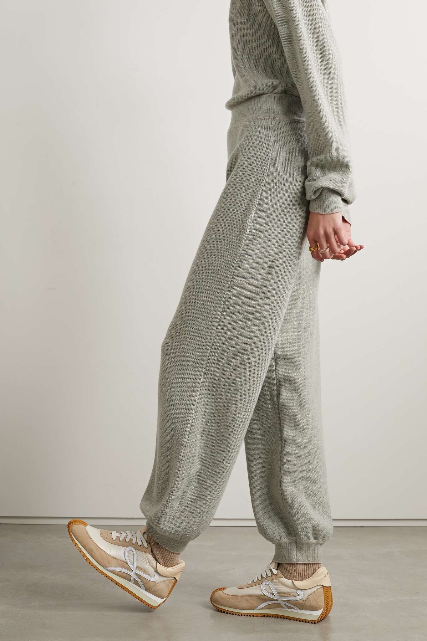 Cashmere track pants - 4