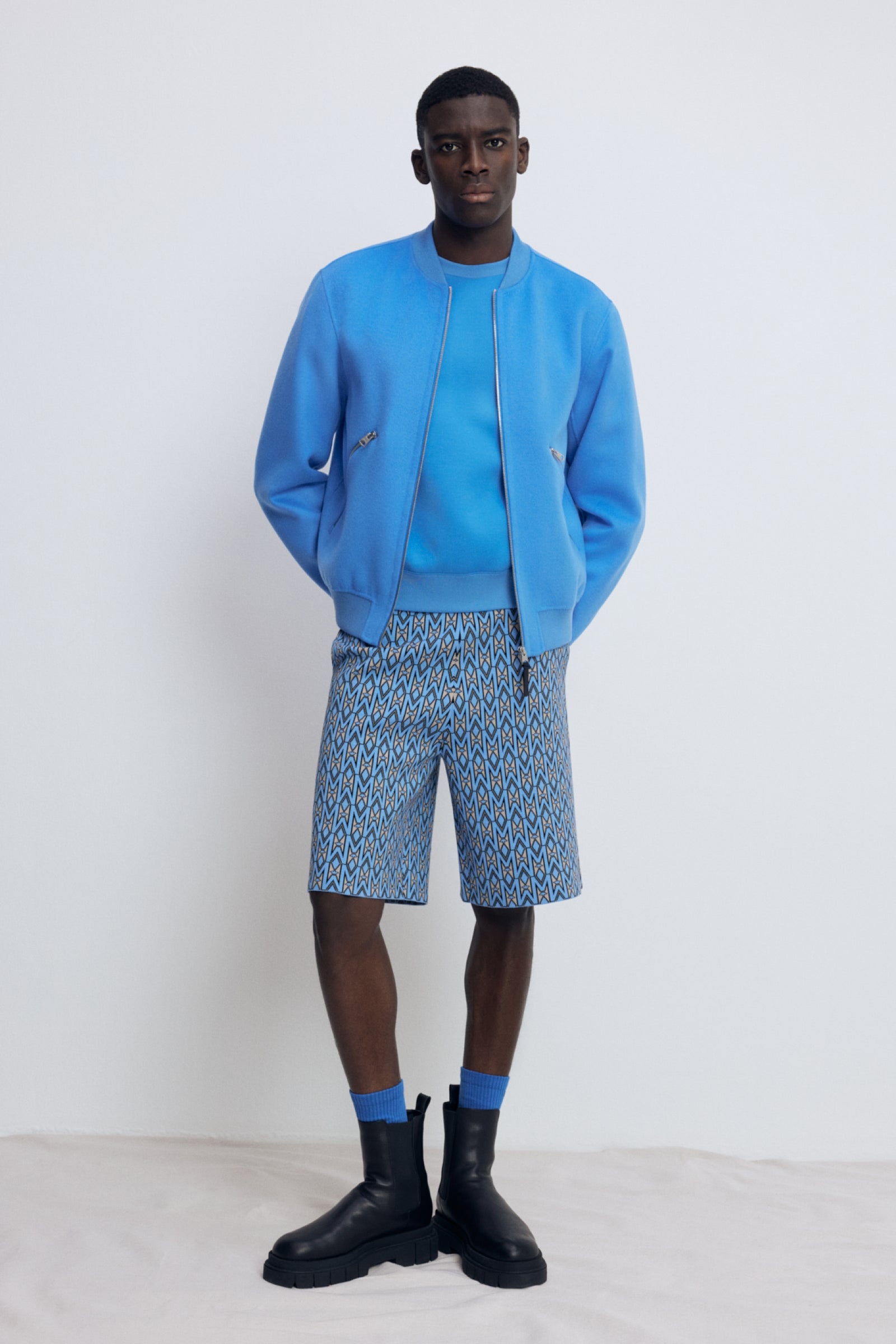 RAMONE-W Double-Face Wool Bomber Jacket - 2