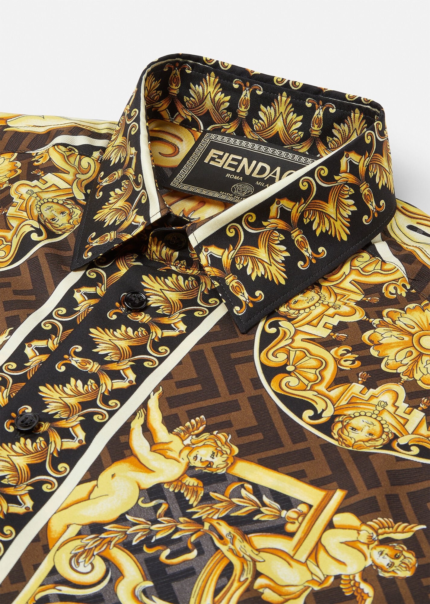 Fendace Gold Baroque Shirt - 5