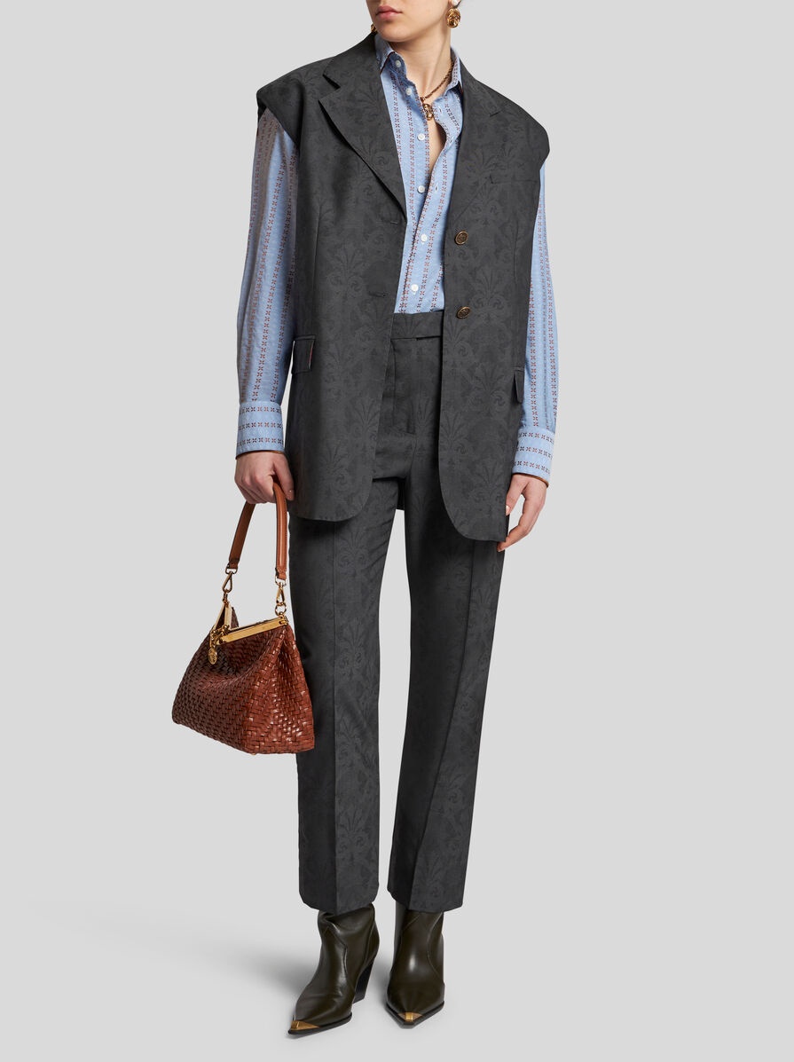 WOOL JACQUARD VEST - 4