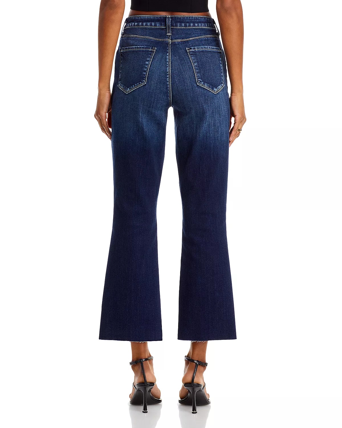 Kendra High Rise Cropped Flare Jeans in Columbia - 3