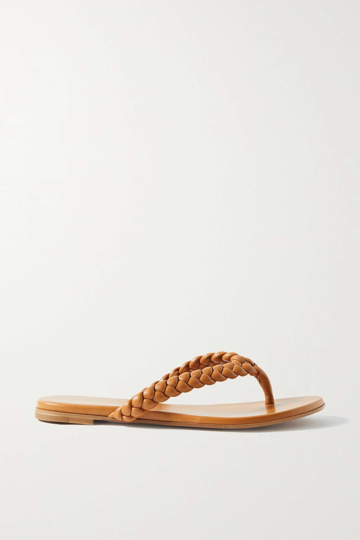 Tropea braided leather flip flops - 1