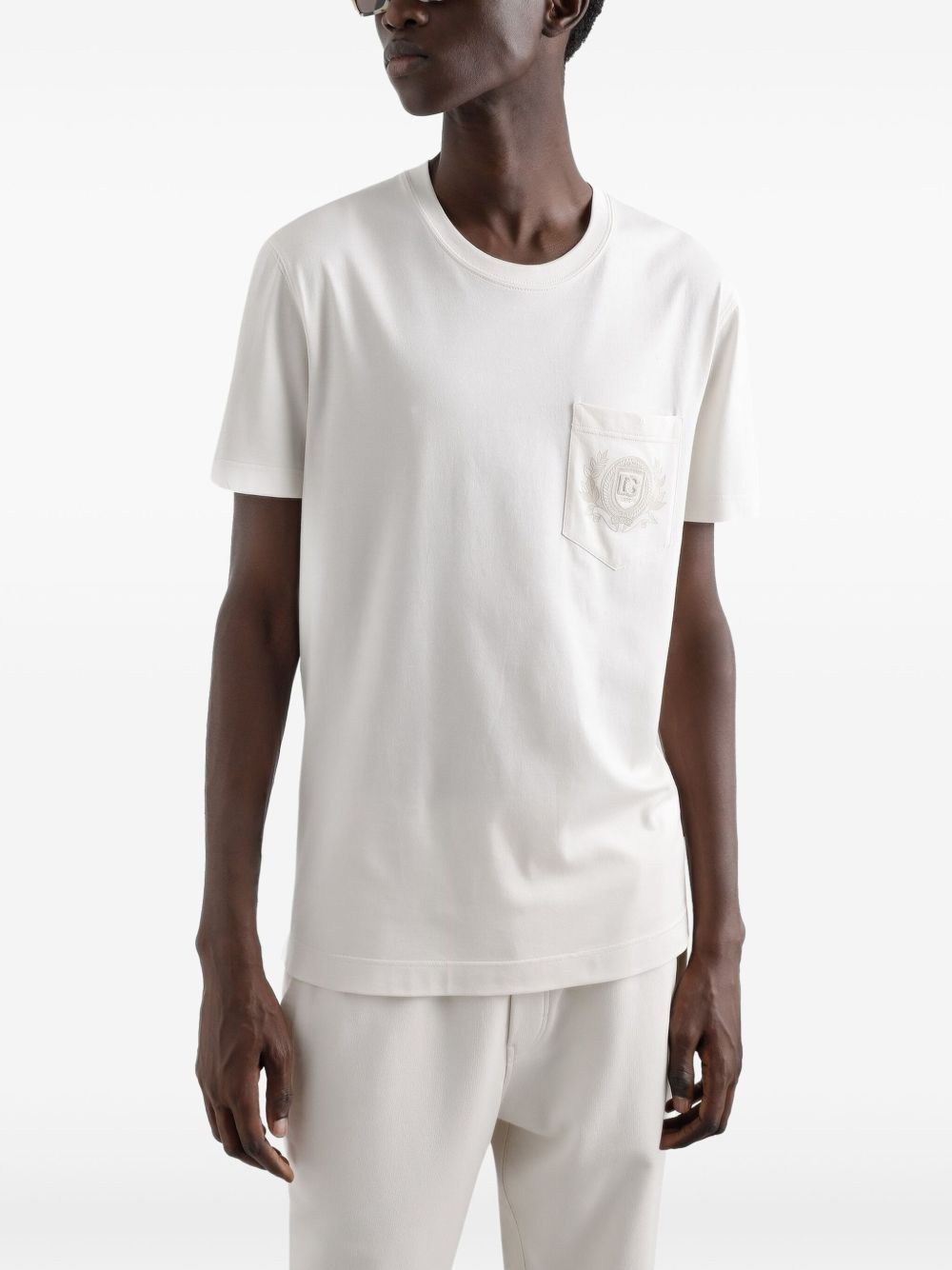 embroidered-logo T-shirt - 4