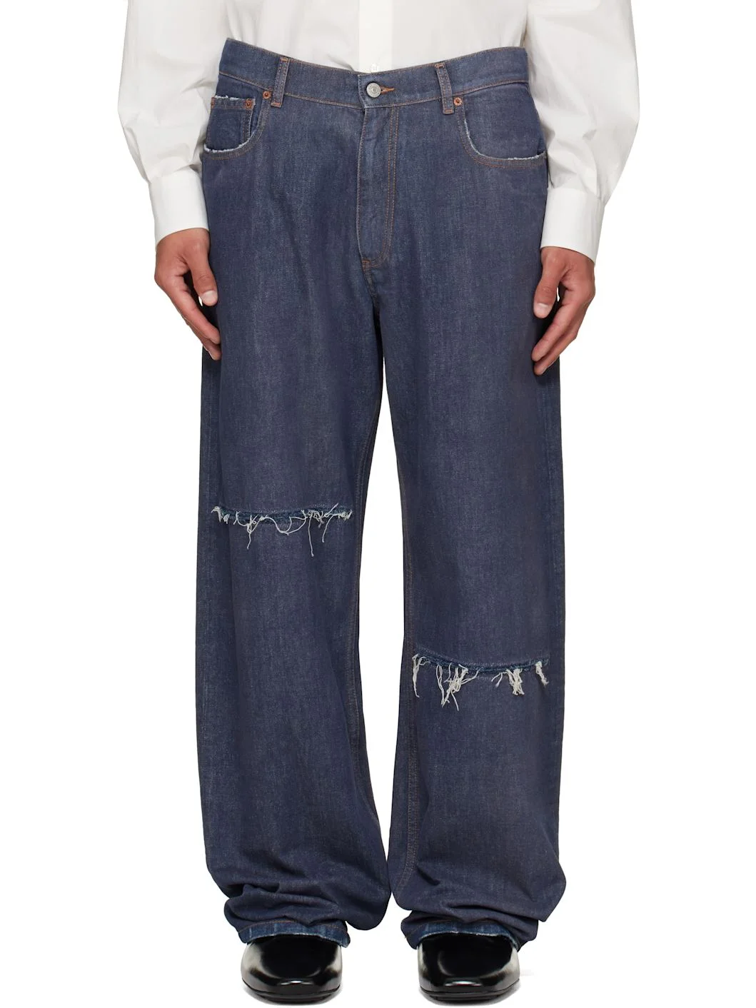 Navy Wide-Leg jeans - 1