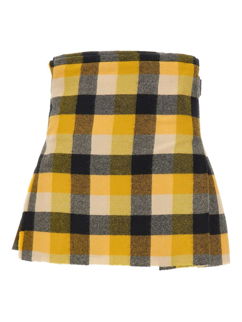 Vivienne Westwood pleated buckle mini skirt outlook