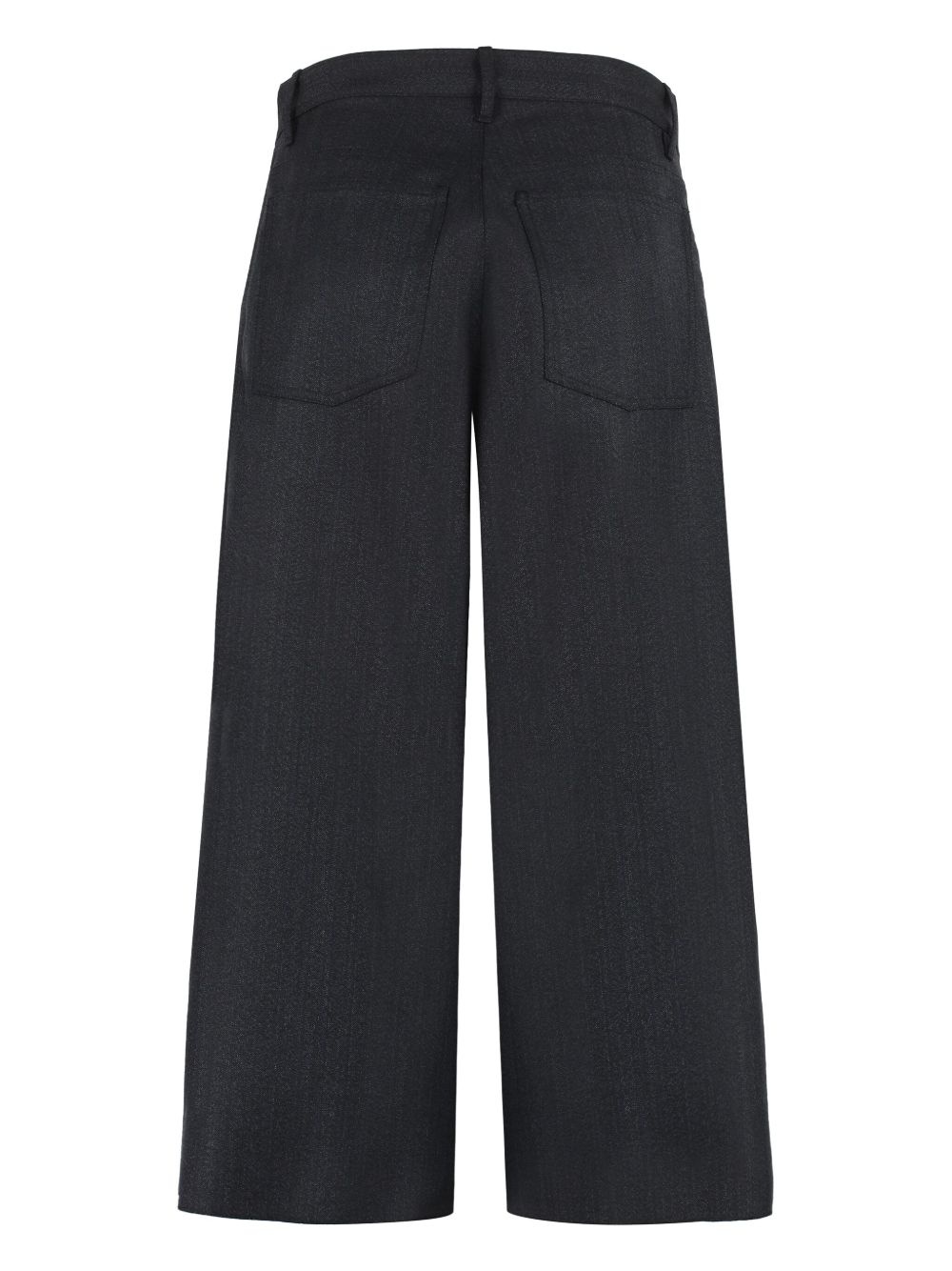wide-leg cropped trousers - 5