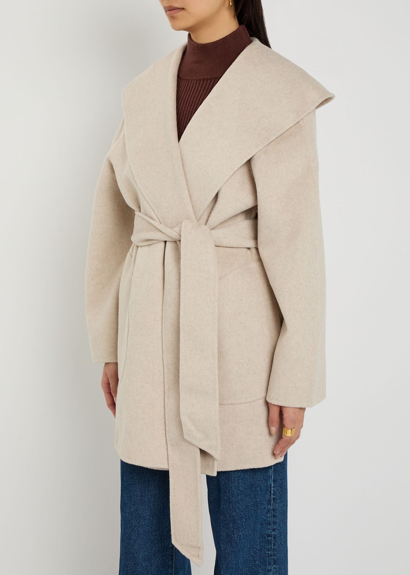 VARLEY Varley Edgemere Belted Wool-blend Coat outlook