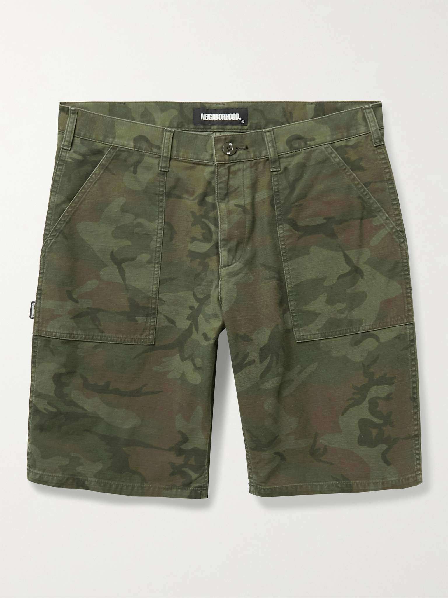 Baker Camouflage-Print Cotton Shorts - 1