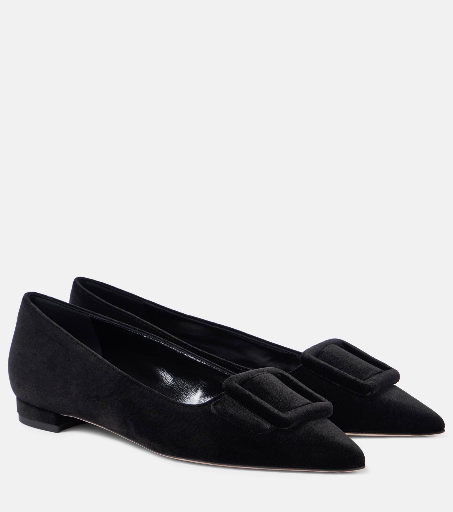 Maysalepumpflat velvet ballet flats - 1