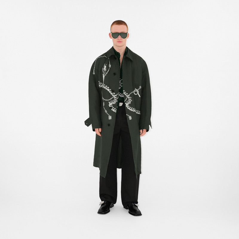 Burberry Long Canvas Car Coat outlook