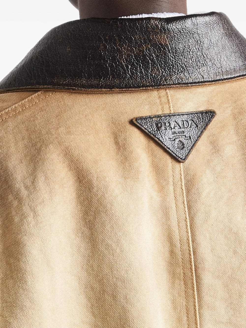 ripped canvas jacket - 6